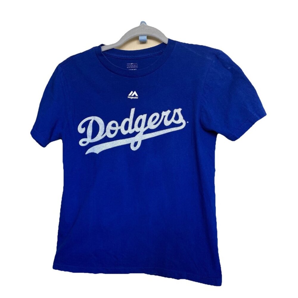 Majestic Shirt Size M (10-12) Youth Los Angeles Dodgers Seager #5 T-Shirt